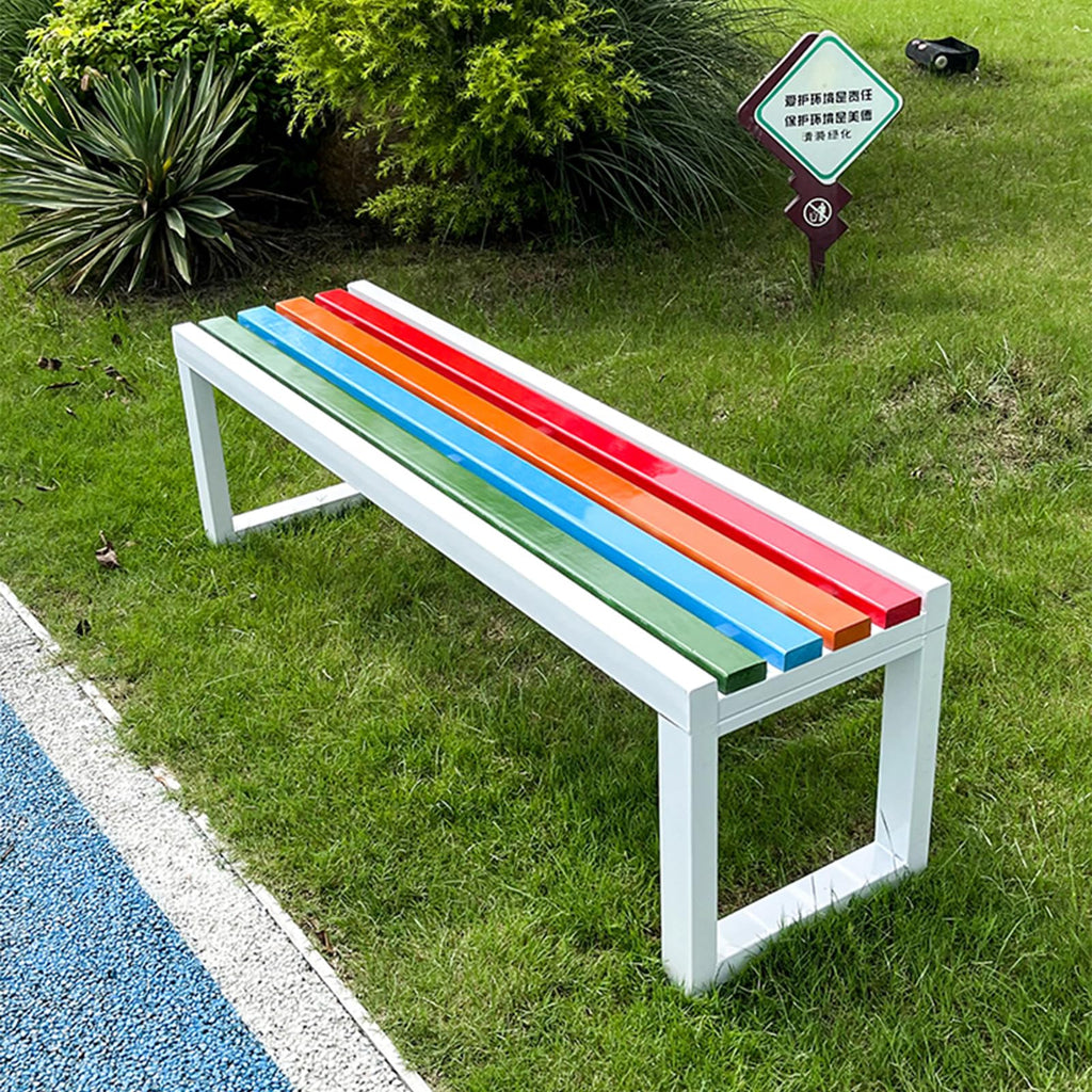 Cast Iron Outdoor Bench Carbonized Finish 150x40x45cm H4622