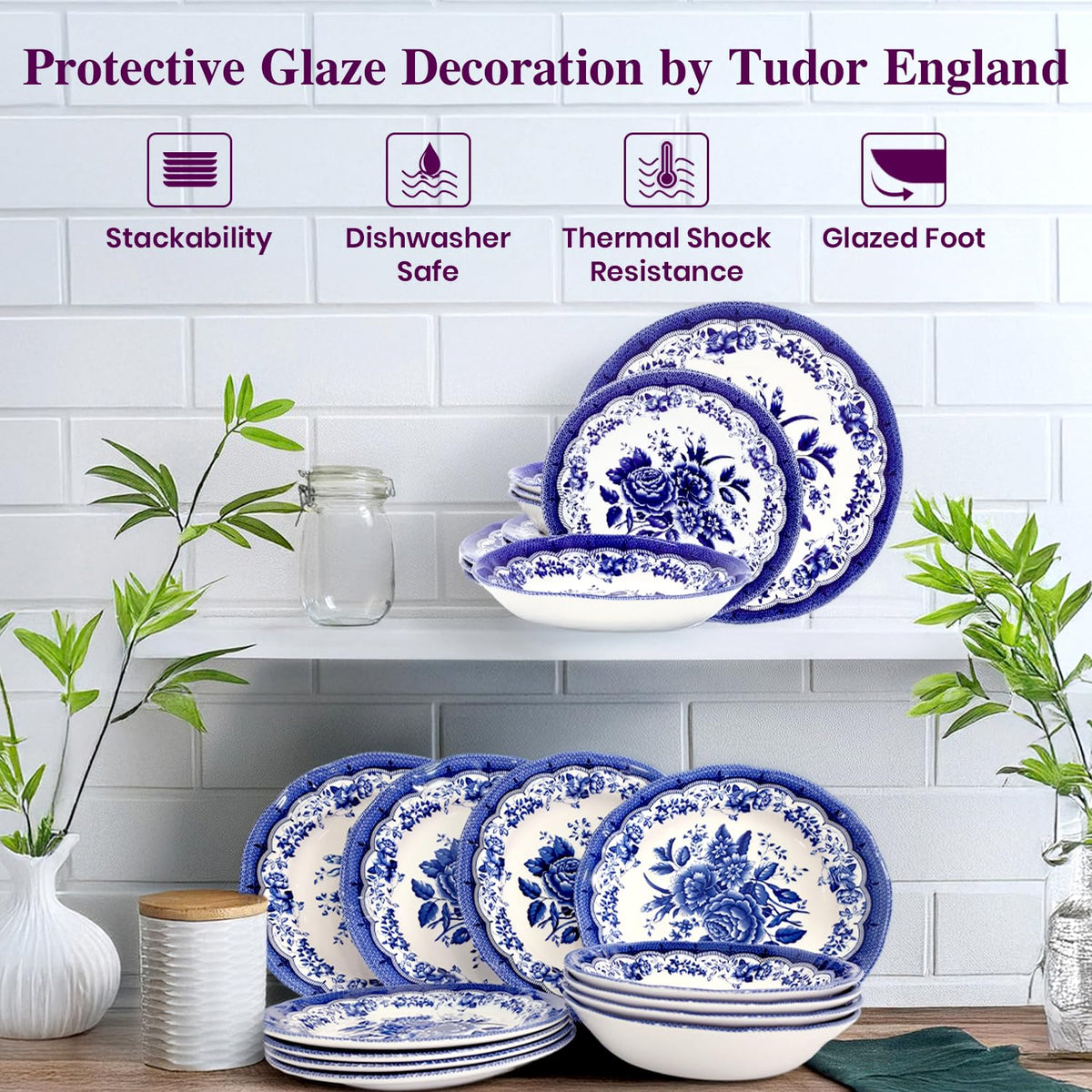 12-Piece Porcelain Dinnerware Set A5423