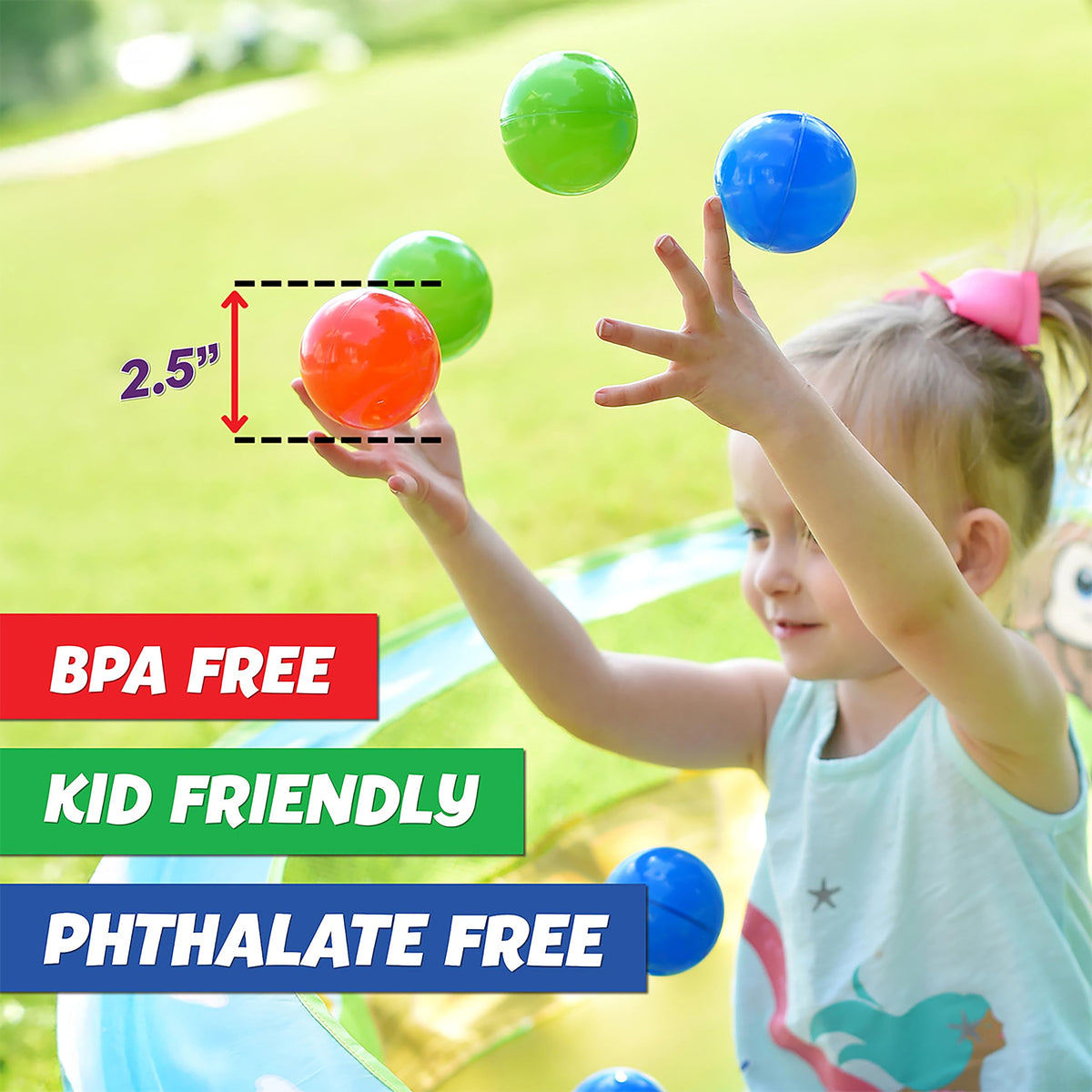 200 Premium Crush-Resistant Play Balls with Zippered Storage Bag A473064