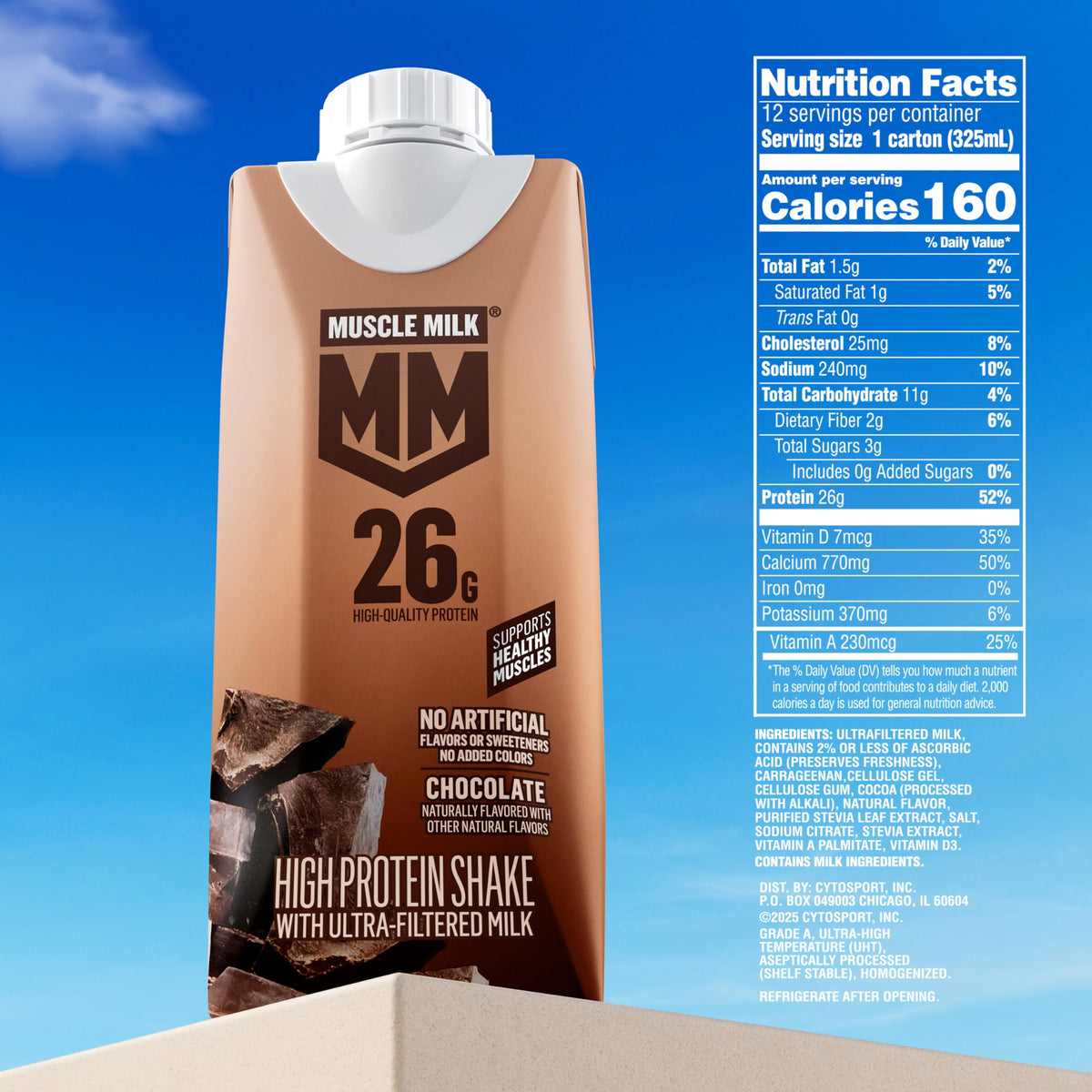Chocolate High Protein Shake 11 fl oz 12 Pack V596649