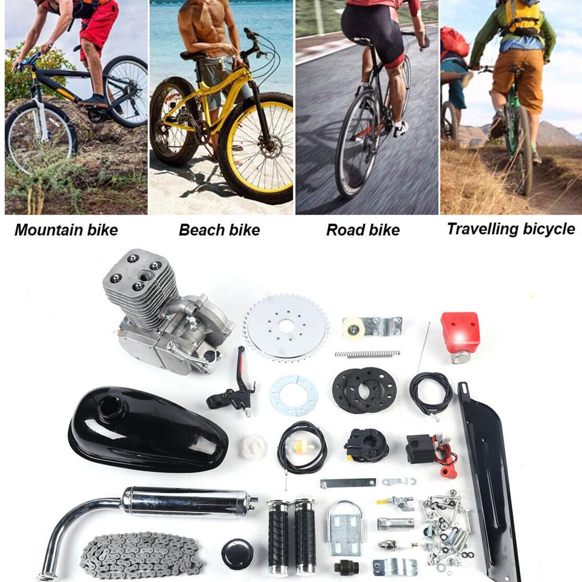 100cc 2 Stroke Gas Bicycle Engine Kit N4573