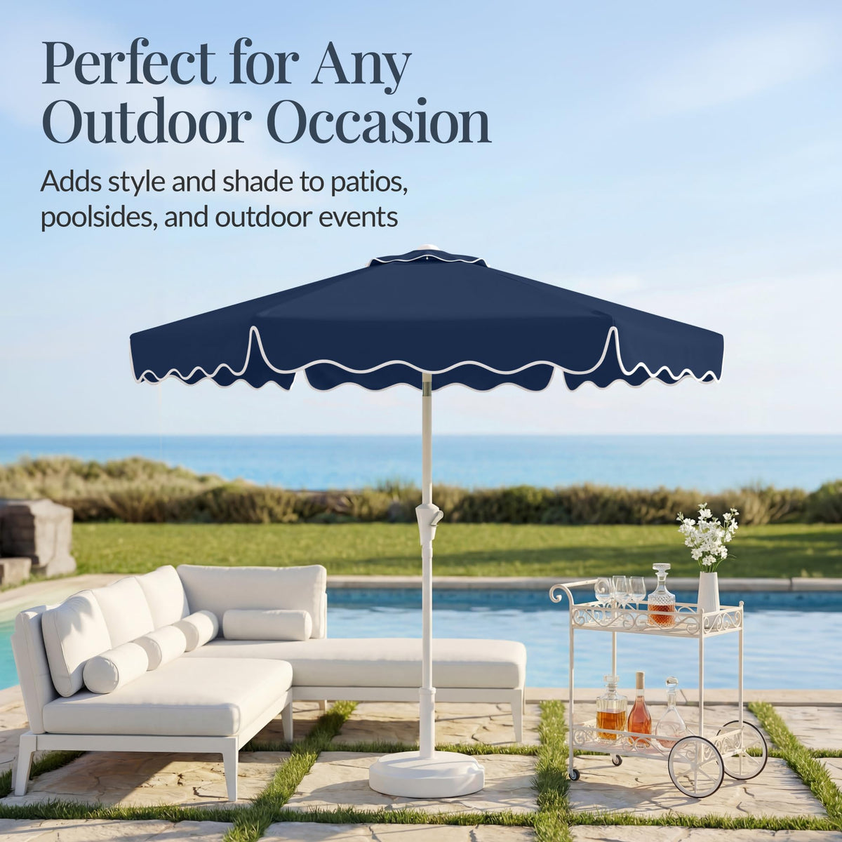 Patio Market Umbrella with Crank & Tilt L3123