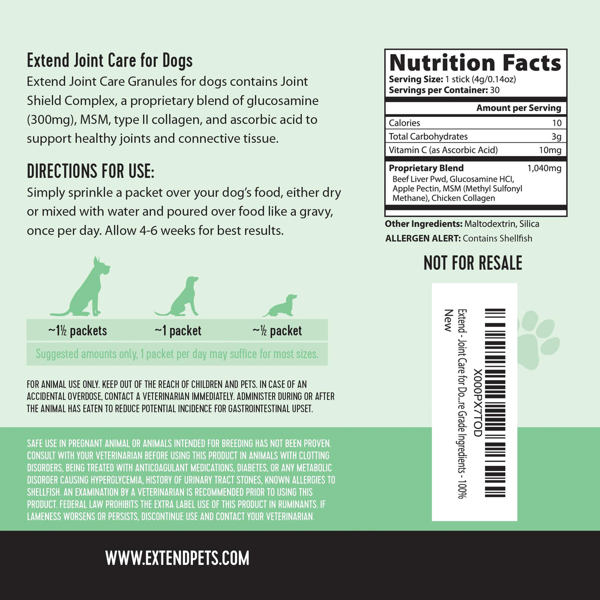 Dog Joint Supplement with Glucosamine M362045