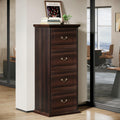 4 Drawer Walnut File Cabinet B396745