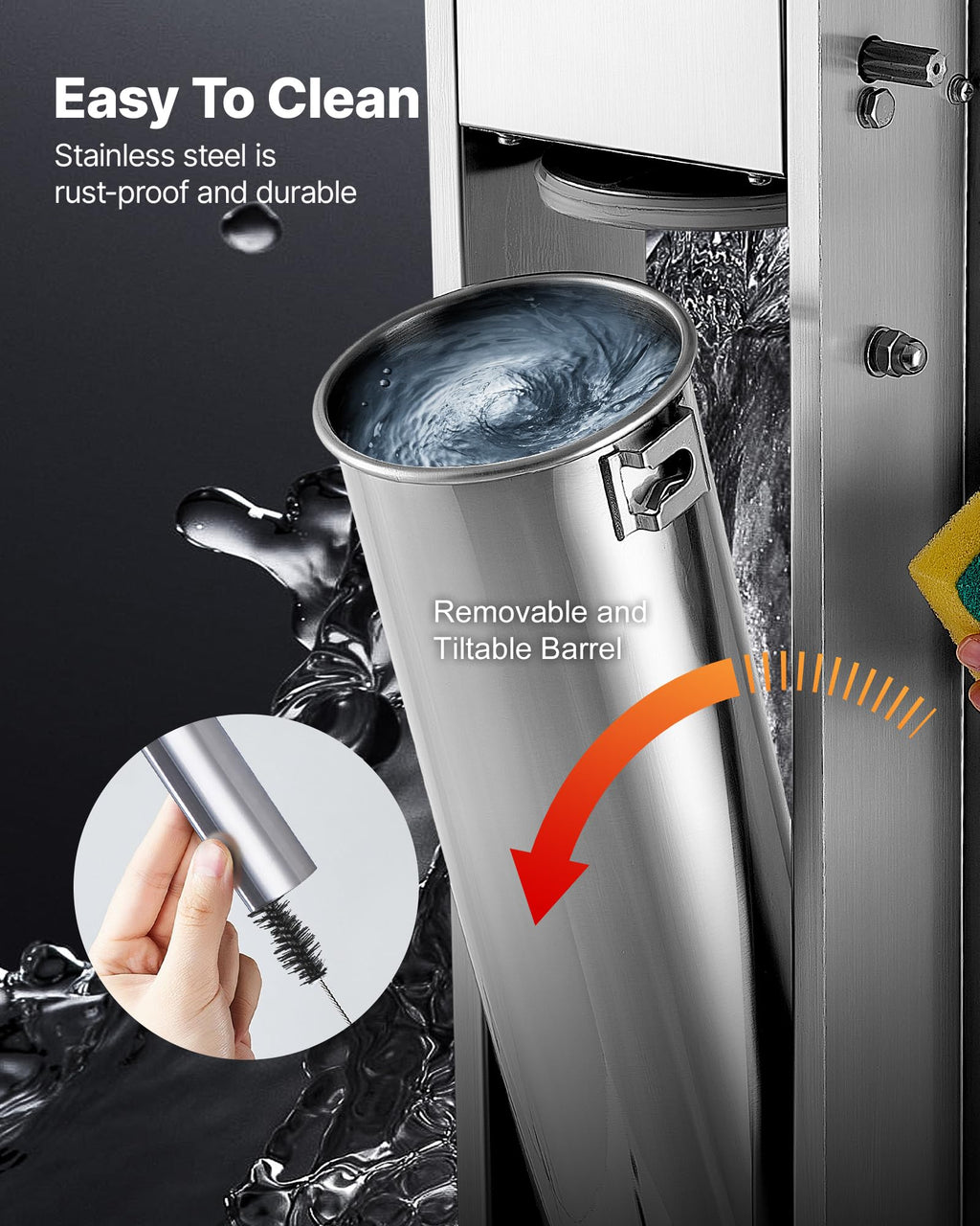 7L/15LBS Vertical Manual Sausage Stuffer E255