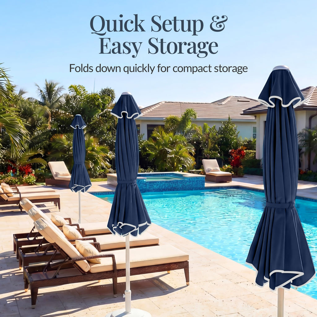 Patio Market Umbrella with Crank & Tilt L3123