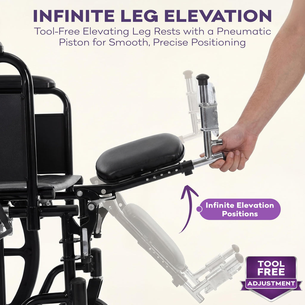 Heavy Duty Bariatric Wheelchair 700lb 28” Seat Width R3381