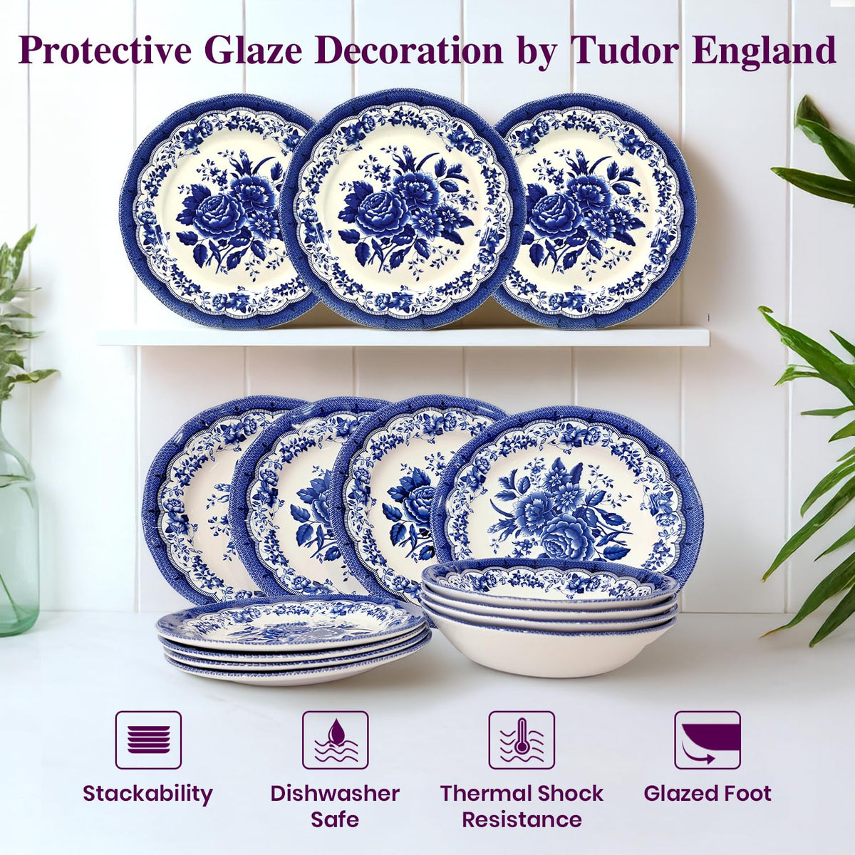 12-Piece Porcelain Dinnerware Set A5423