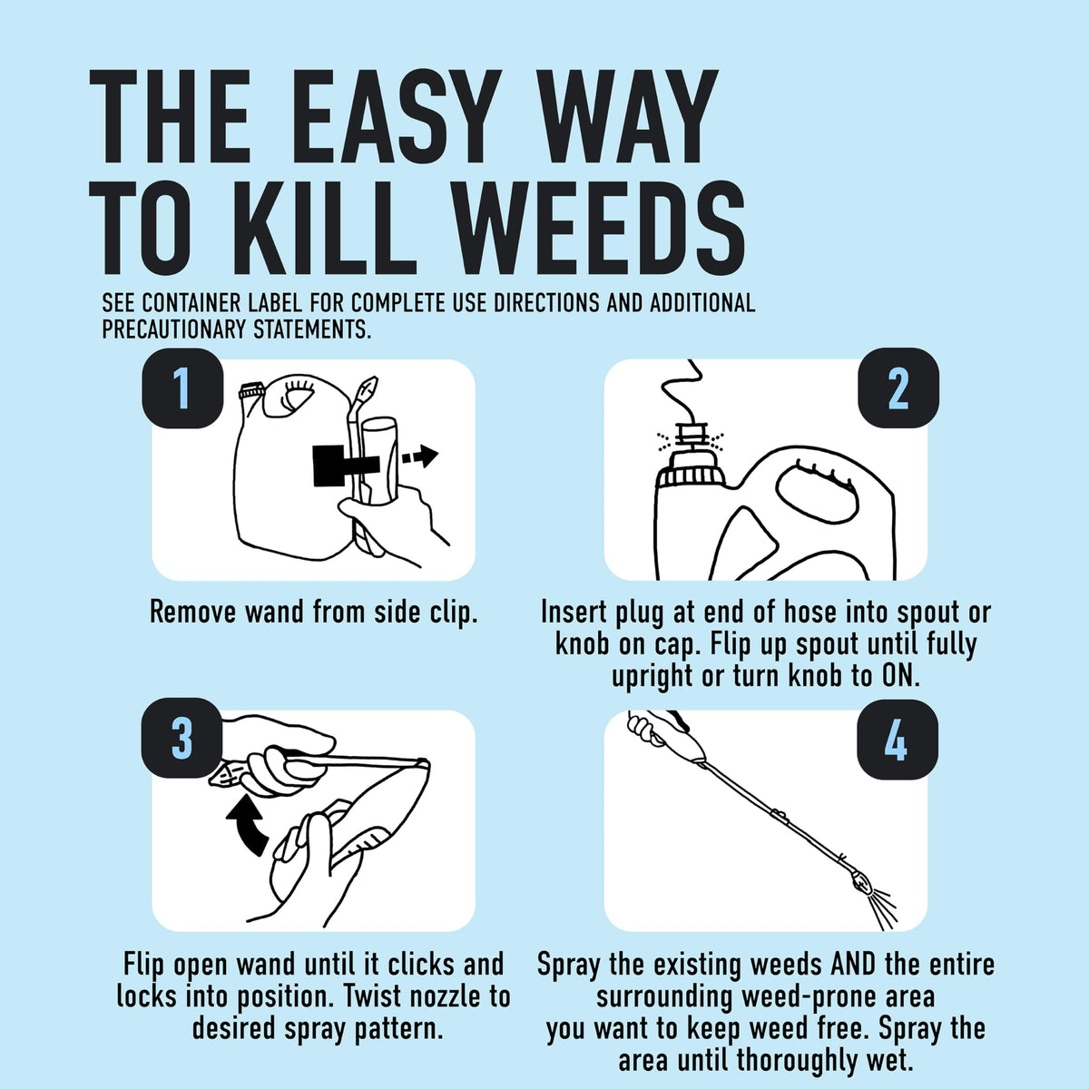 Weed & Grass Killer Plus 12 Month Preventer, 1 gal., Wand (Pack of 4) P2641