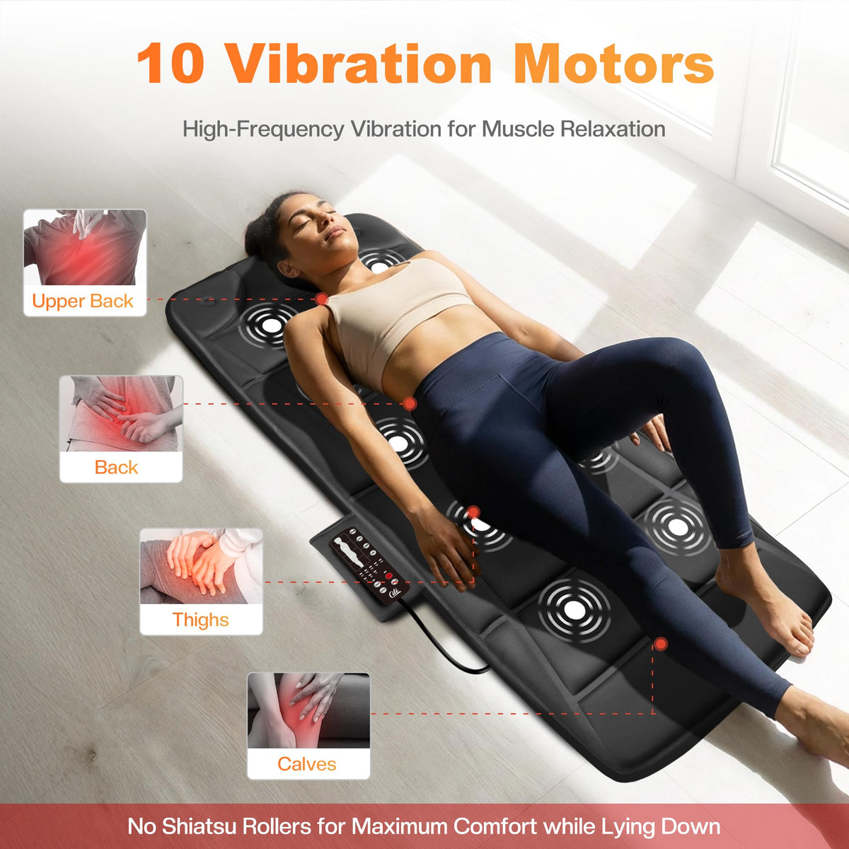 Full Body Massage Mat with Heat G163394