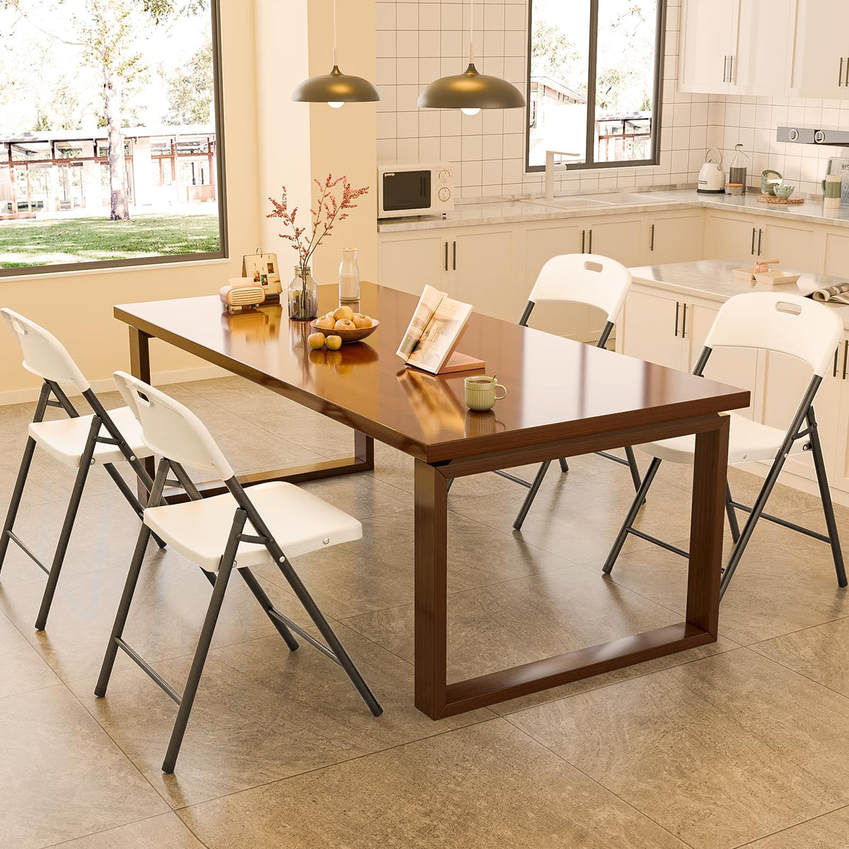 White Plastic Folding Chairs 10-Pack S9327