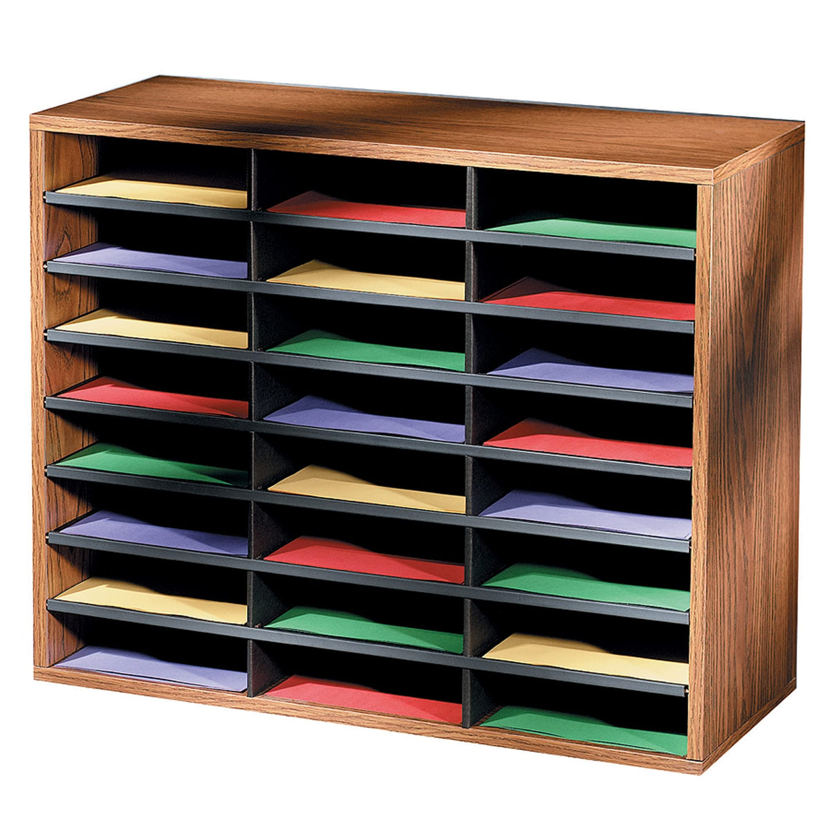 24-Compartment Letter Size Literature Organizer D127