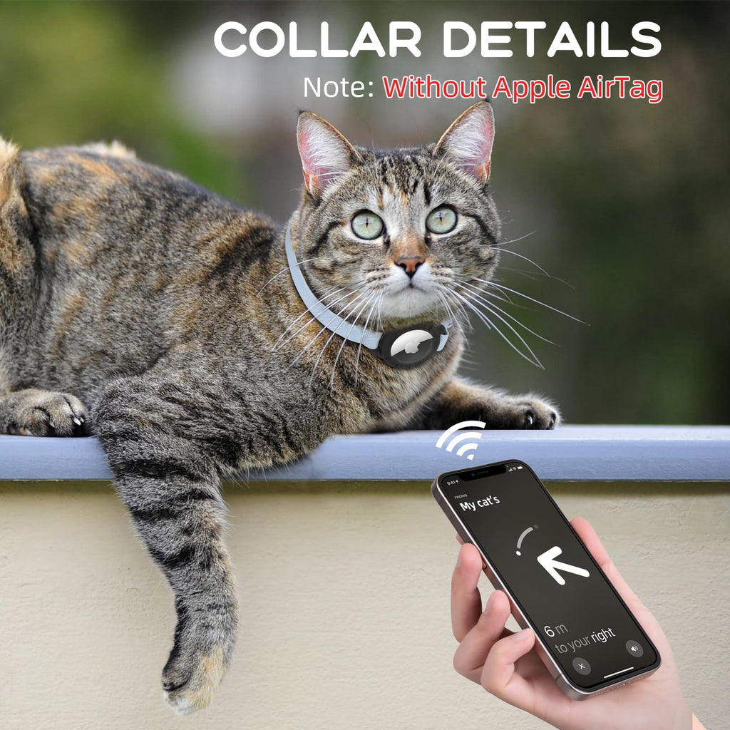 Cat Collar with AirTag Holder and Bell G46067