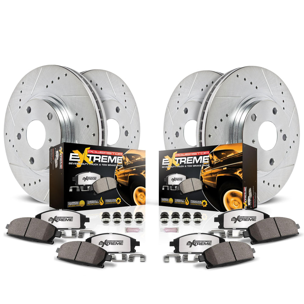 Front & Rear Brake Pad & Rotor Kit T323099
