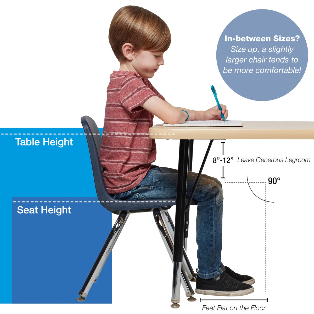 18" Light Gray School Stack Chair H709