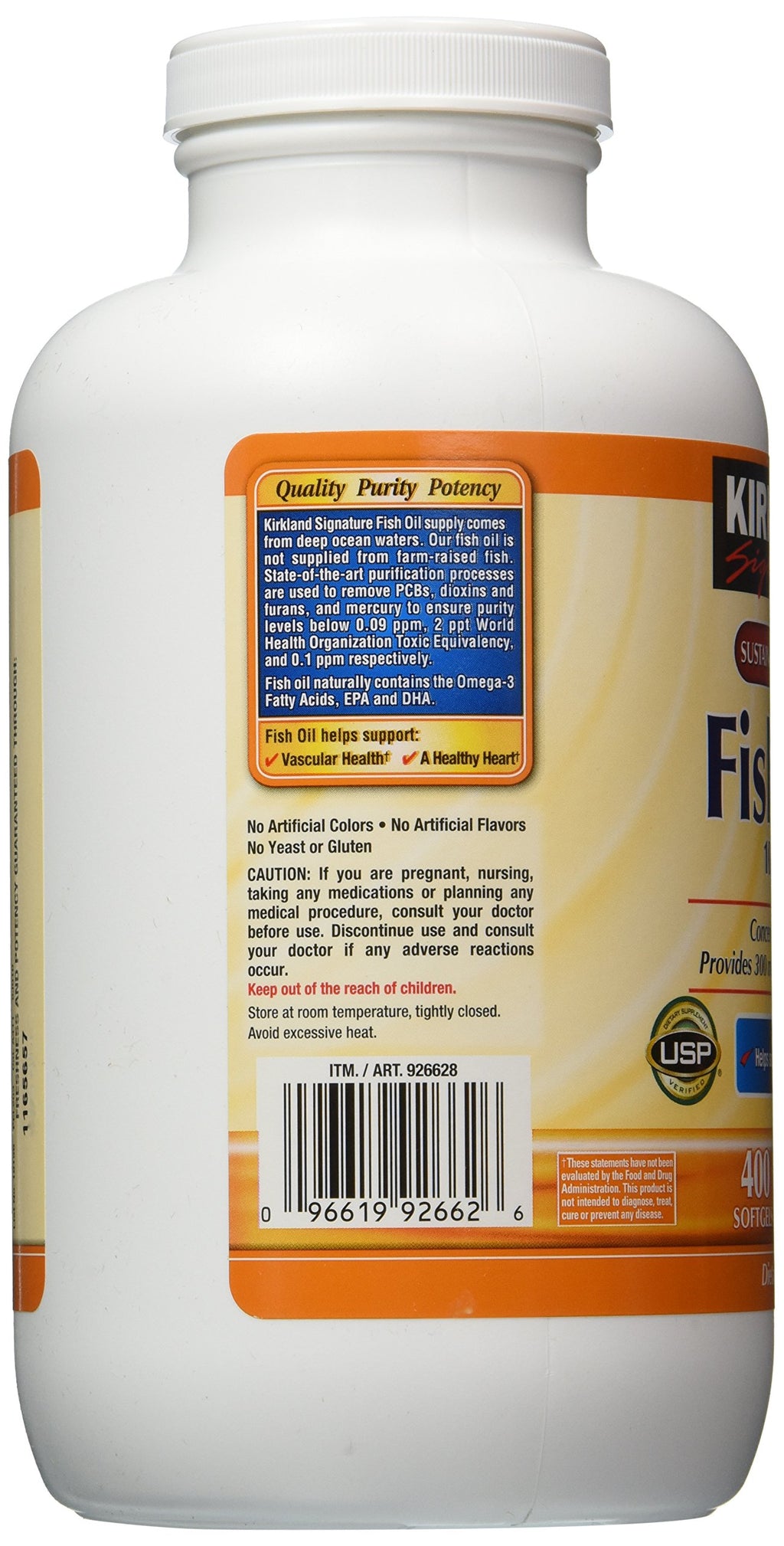 Omega-3 Fish Oil Concentrate 400 Softgels J438822