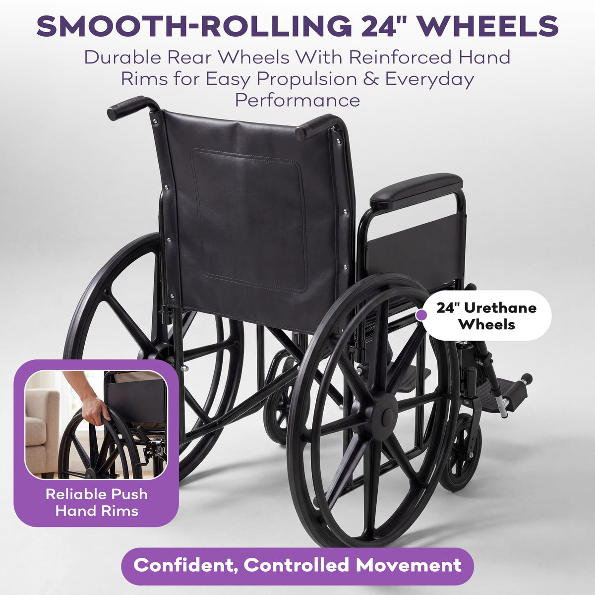 Heavy Duty Bariatric Wheelchair 700lb 28” Seat Width R3381