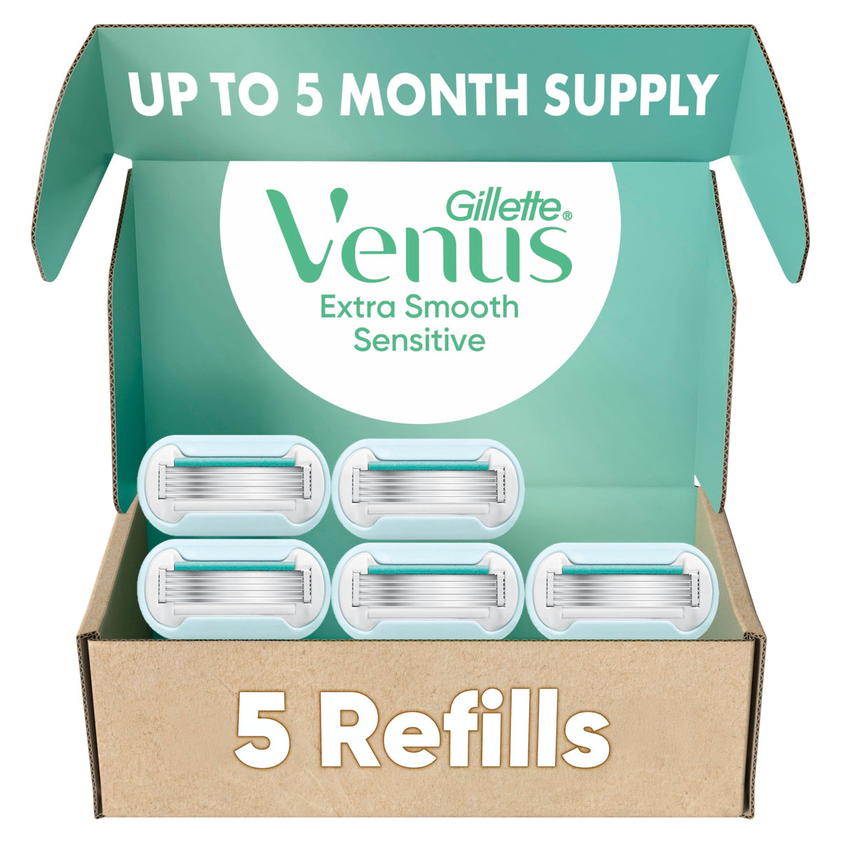 5 Count 5-Bladed Women's Razor Refills F5432