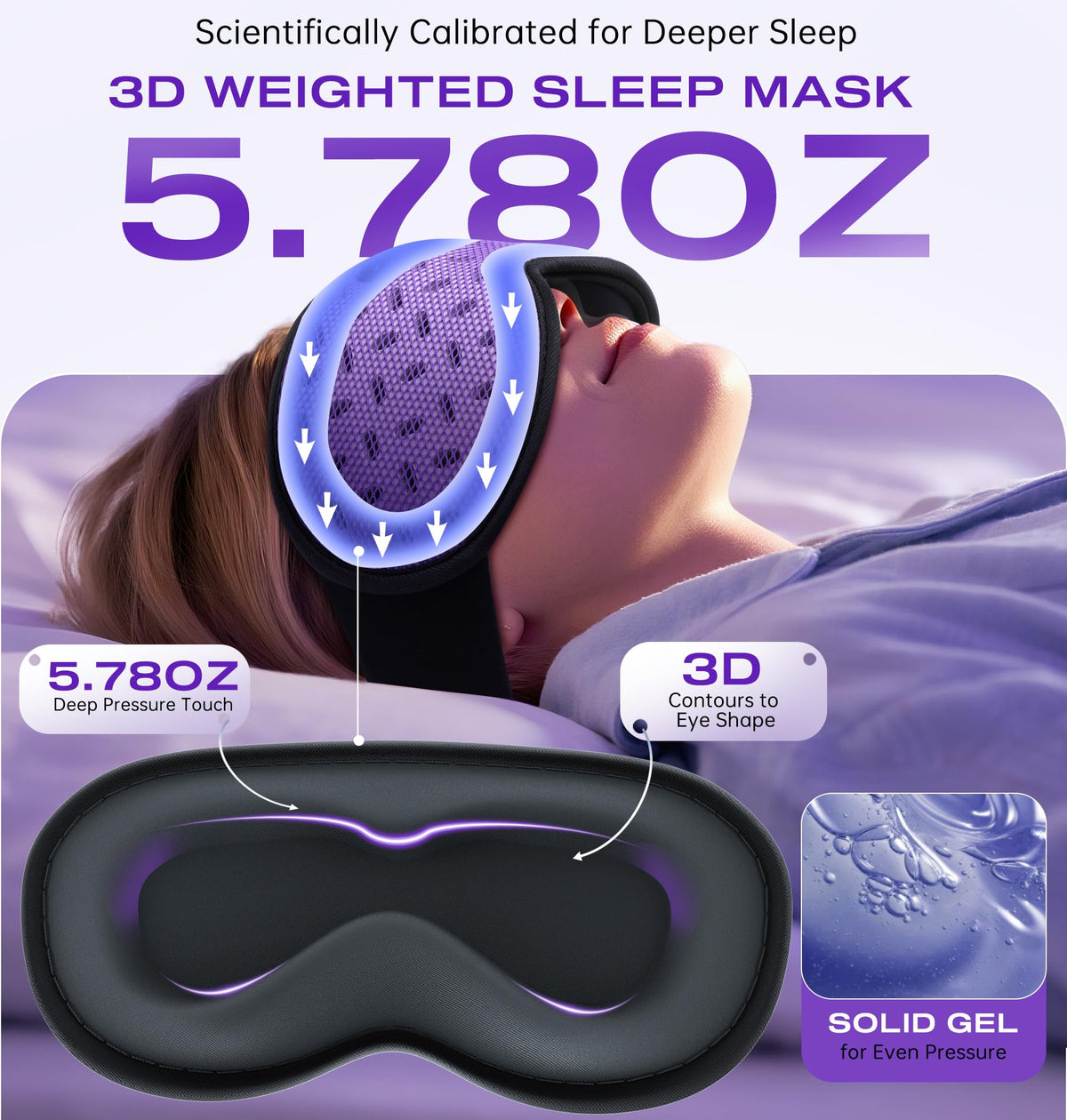 Bluetooth Sleep Mask Headphones with Hot & Cold Compress U706