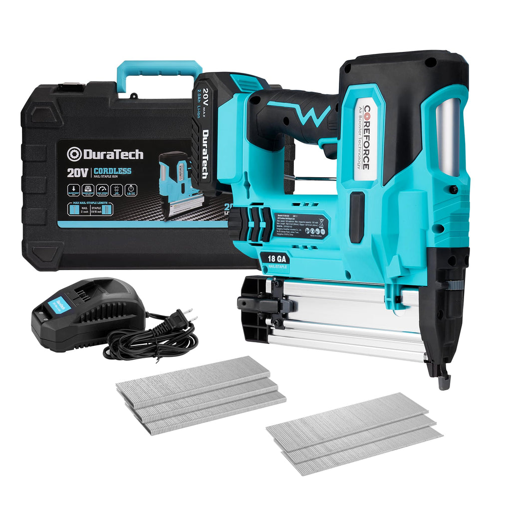 20V Cordless 18 Gauge 2-in-1 Nail Staple Gun X62497