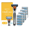 5-Blade Men's Razor with 16 Cartridges, Black L489