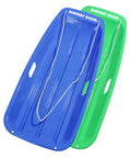 Kids Plastic Toboggan Snow Sled with Pull Rope 2 Pack O2310