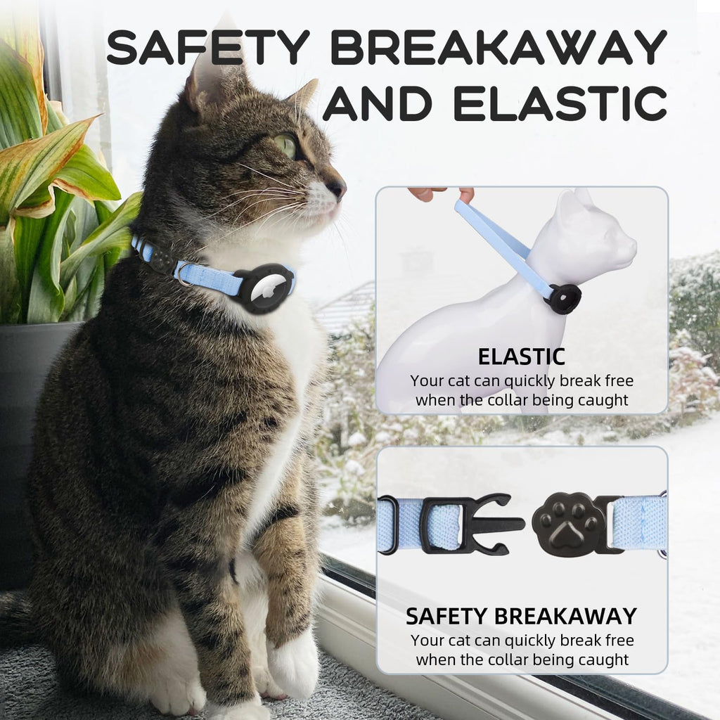 Cat Collar with AirTag Holder and Bell G46067