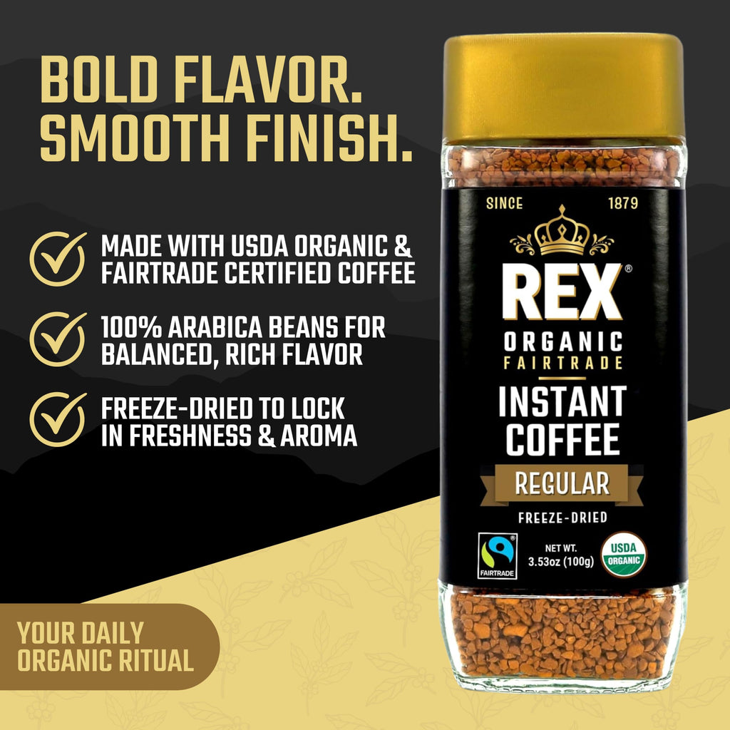Organic Fairtrade Instant Coffee 3.53 oz G639398