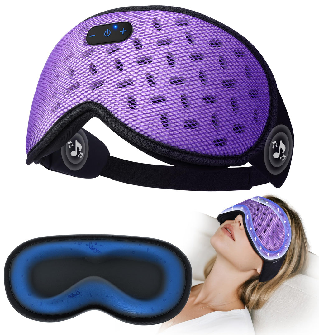 Bluetooth Sleep Mask Headphones with Hot & Cold Compress U706
