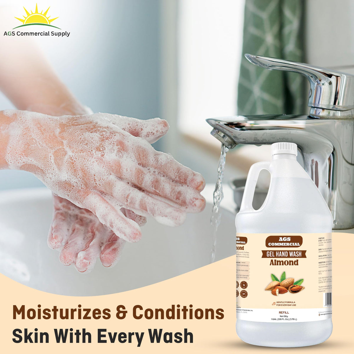 Almond Liquid Hand Soap Refill 1 Gallon F787213