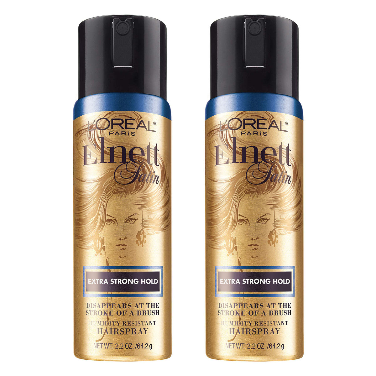 Extra Strong Hold Travel Size Hairspray 2.2 Ounce 2 Count E539