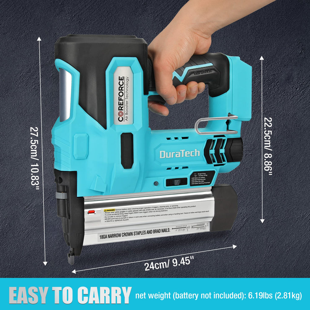 20V Cordless 18 Gauge 2-in-1 Nail Staple Gun X62497